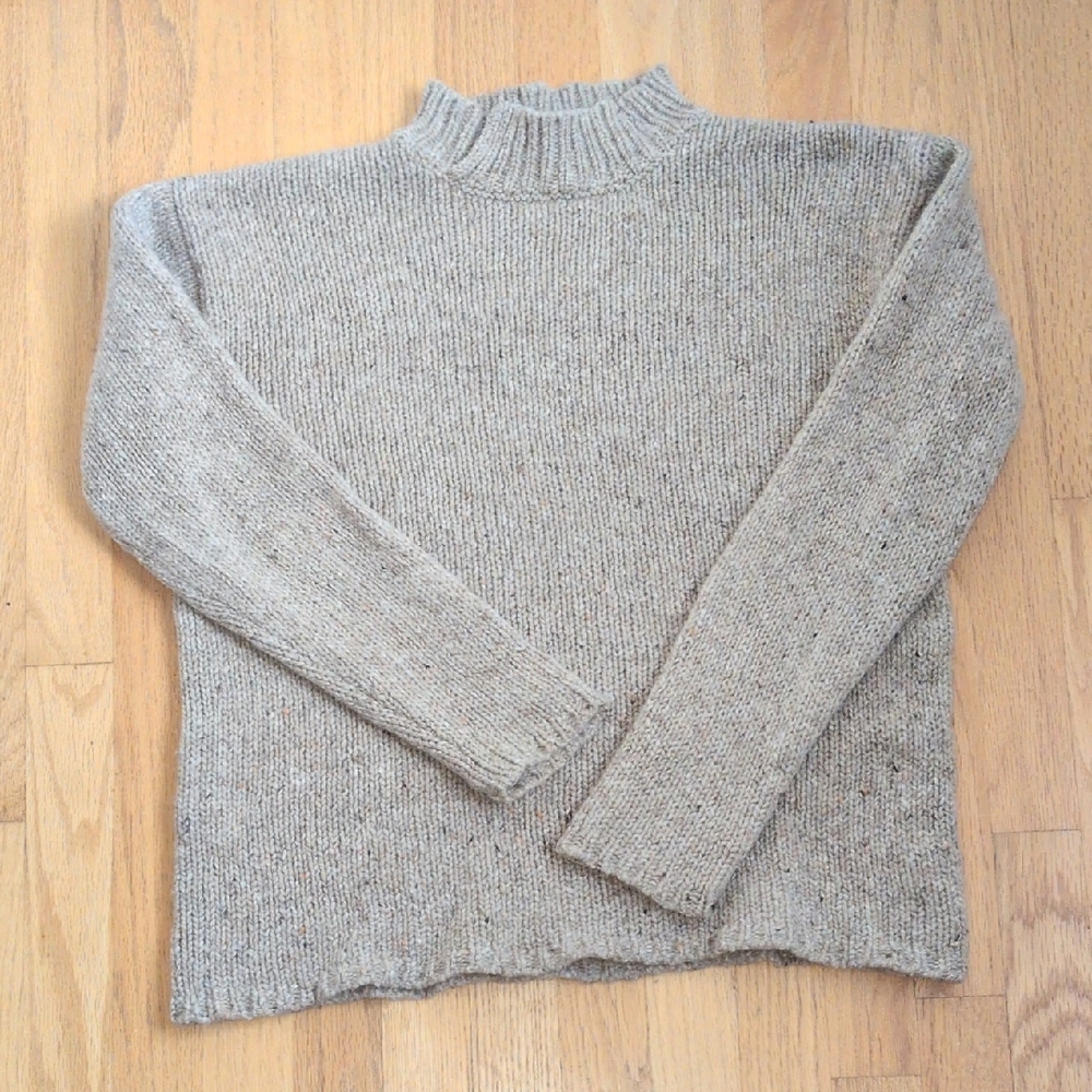 Eileen Fisher Tan Mock neck Sweater